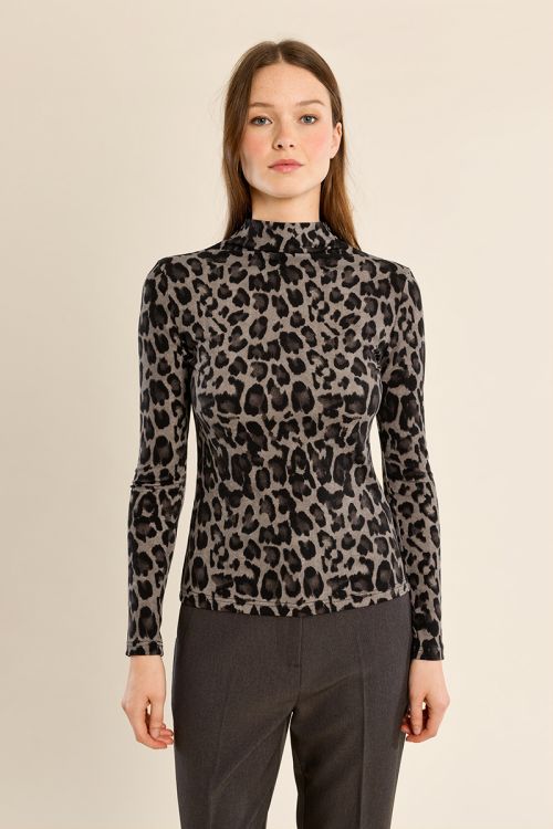 Leopard stand-up top