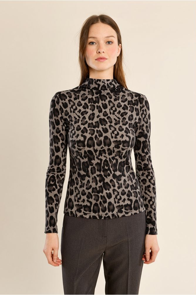 Leopard stand-up top