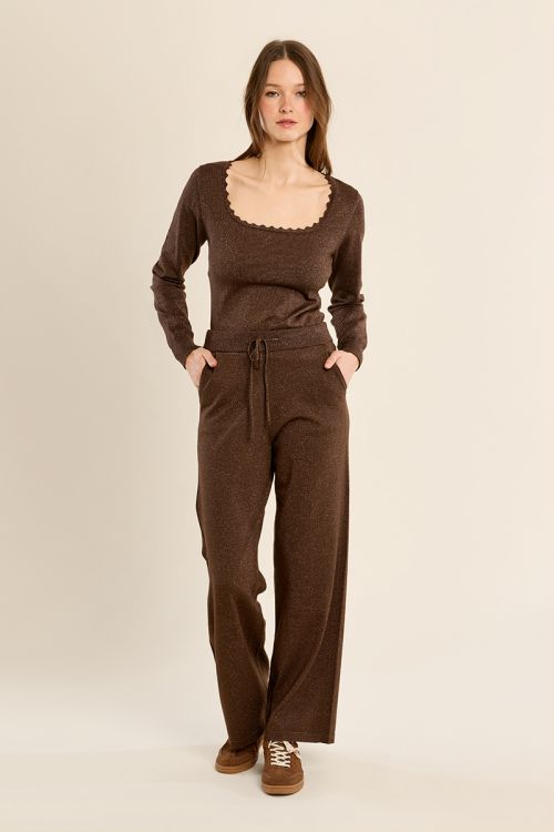 Pantalon style jogger, à nouer