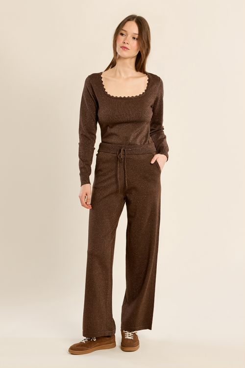 Pantalon style jogger, à nouer