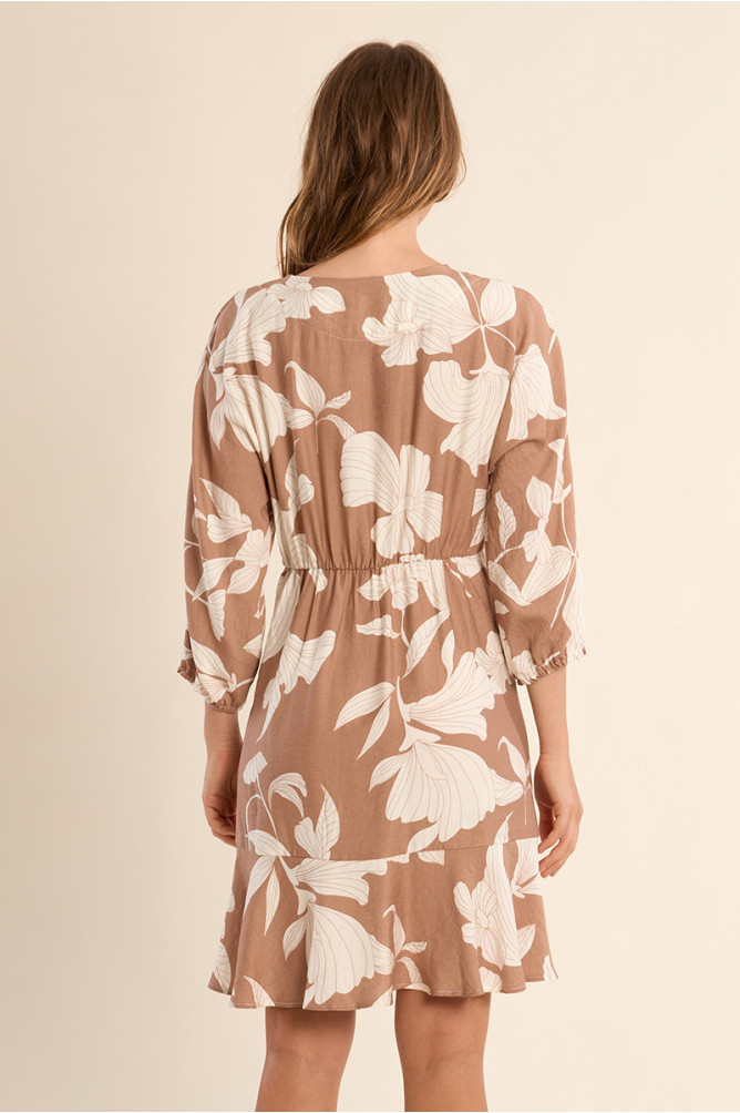 Robe courte, imprimée