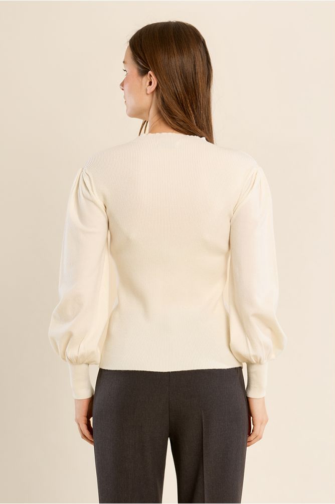 Jersey de manga larga cuello en V