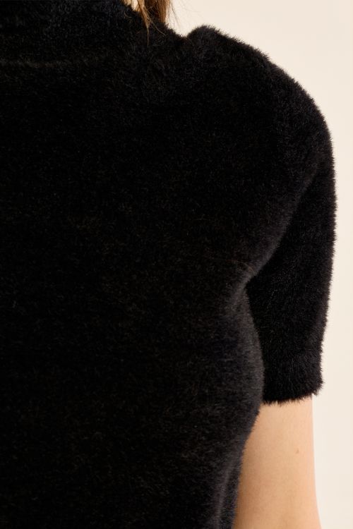 Jersey de manga corta cuello alto