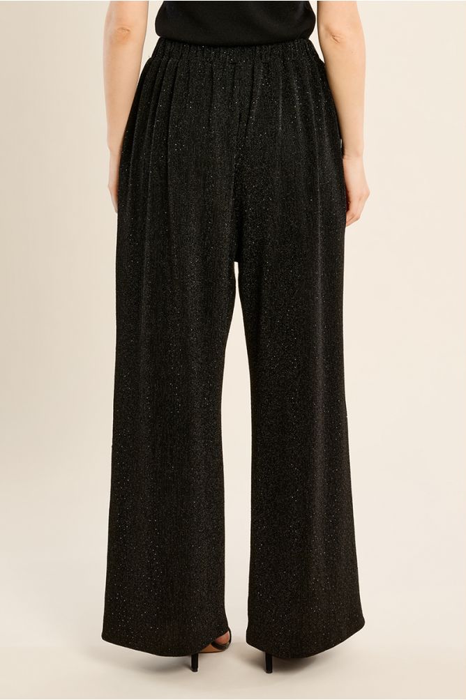 Pantalon évasé, à paillettes