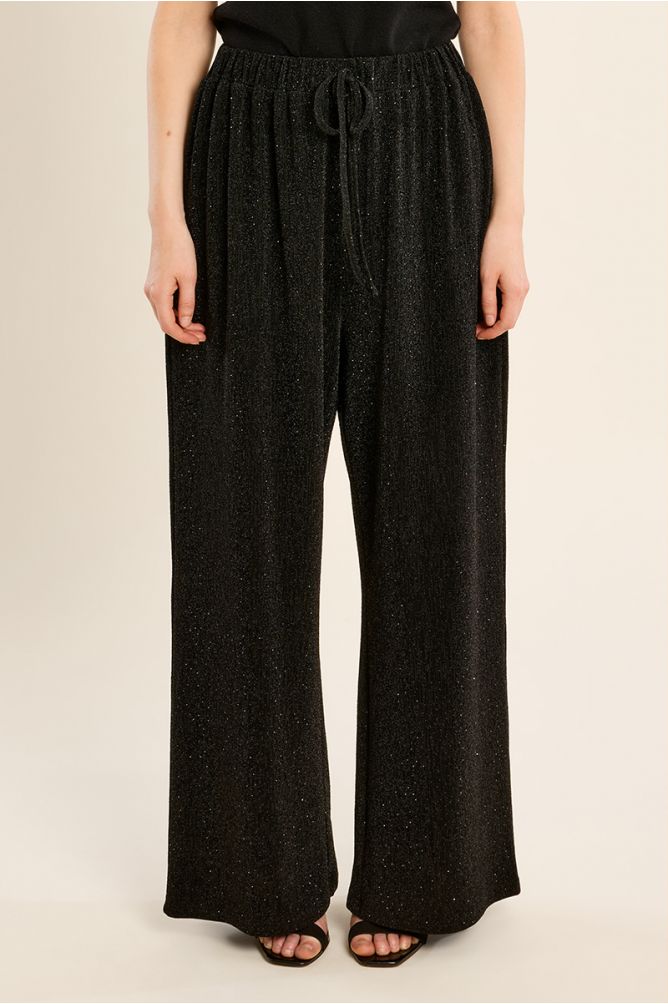 Flared pants, with sequins