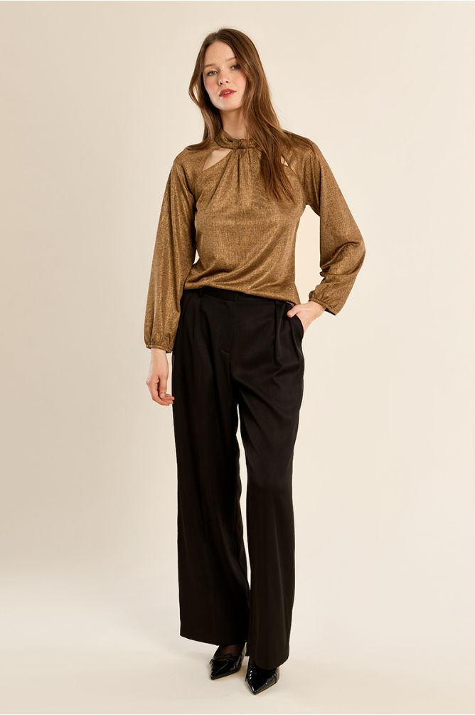 Openwork blouse