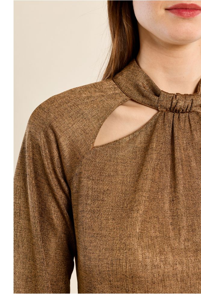 Openwork blouse