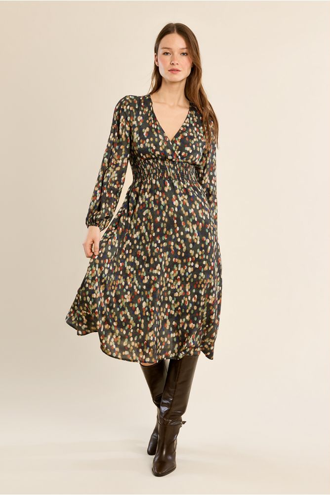 Long printed dress
