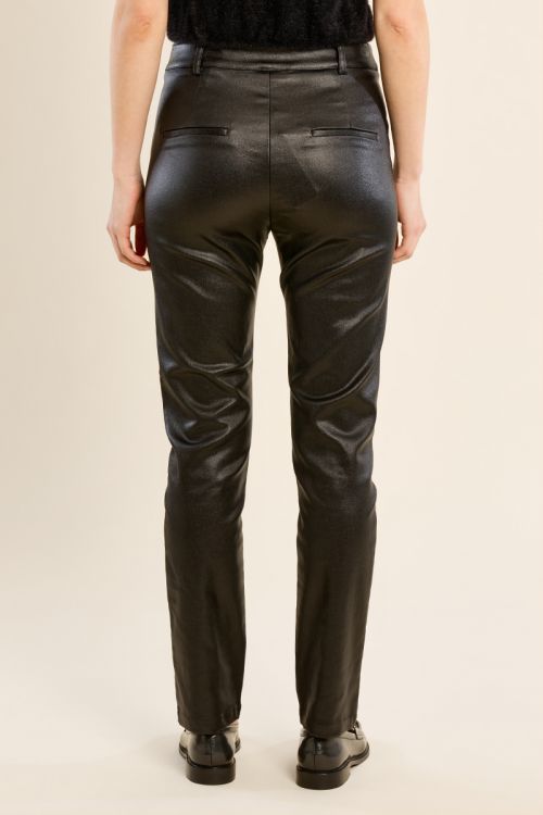 Pantalón largo efecto cuero