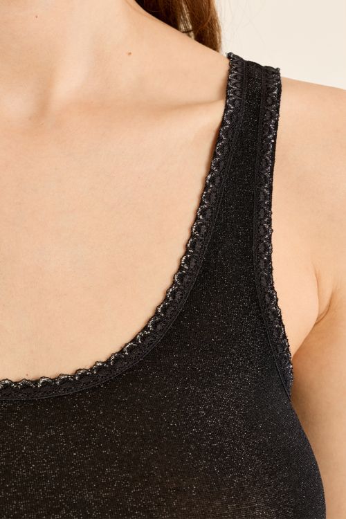 Semi-sheer tank top