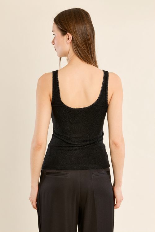 Semi-sheer tank top