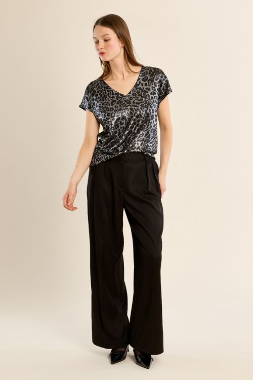 T-shirt a maniche corte a costine - Molly Bracken