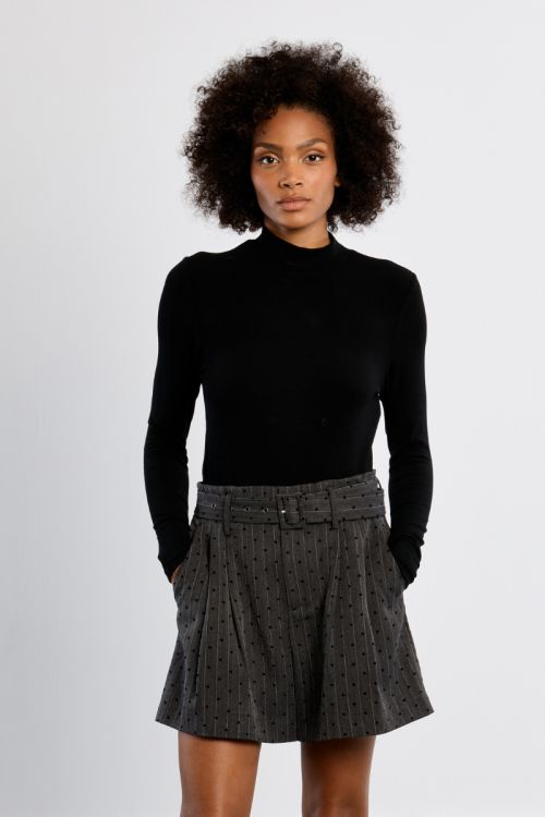 Striped midi shorts, with hearts