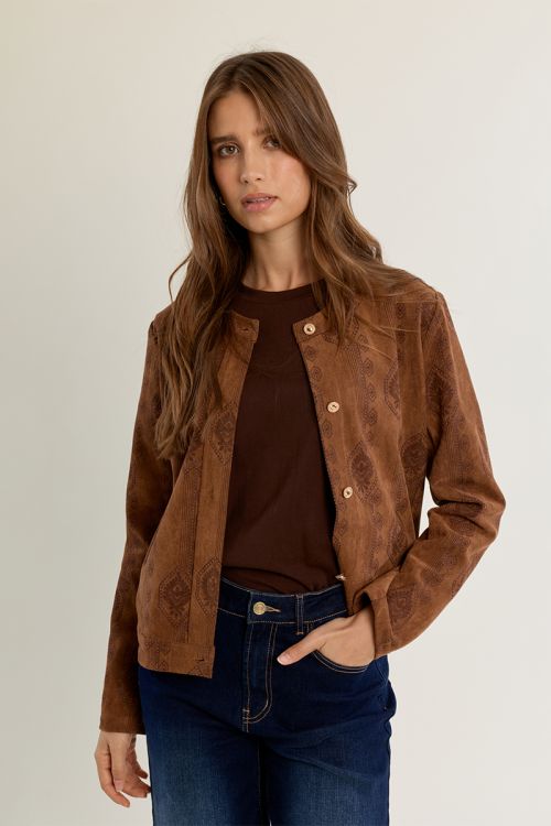 Chaqueta de manga larga con estampado