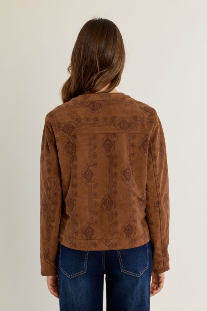 Chaqueta de manga larga con estampado