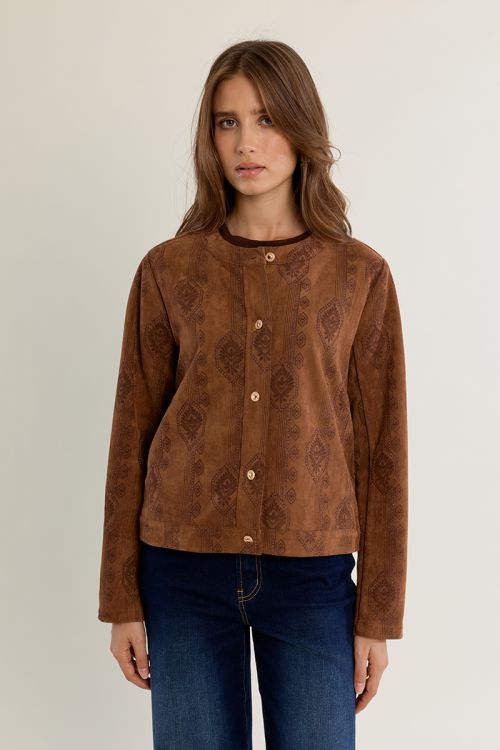 Chaqueta de manga larga con estampado