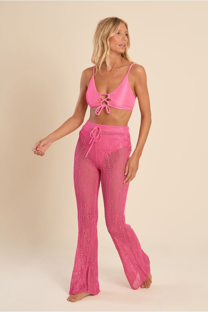 Pantalon de plage en crochet