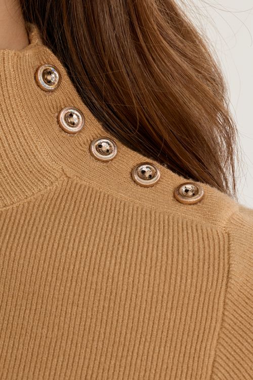 Jersey de manga corta detalle botones