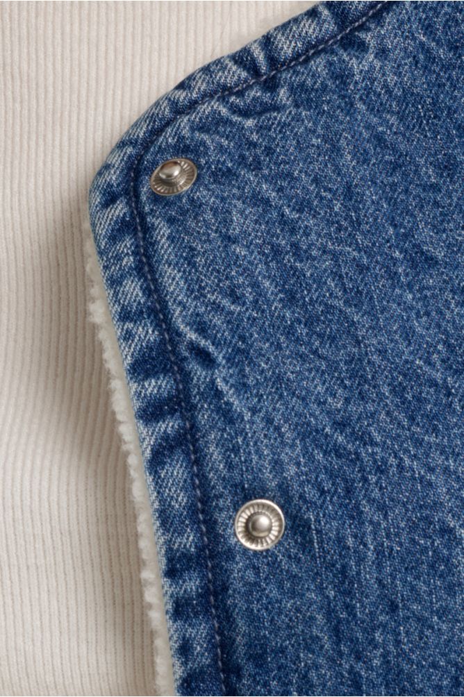 Veston en denim, sans manches