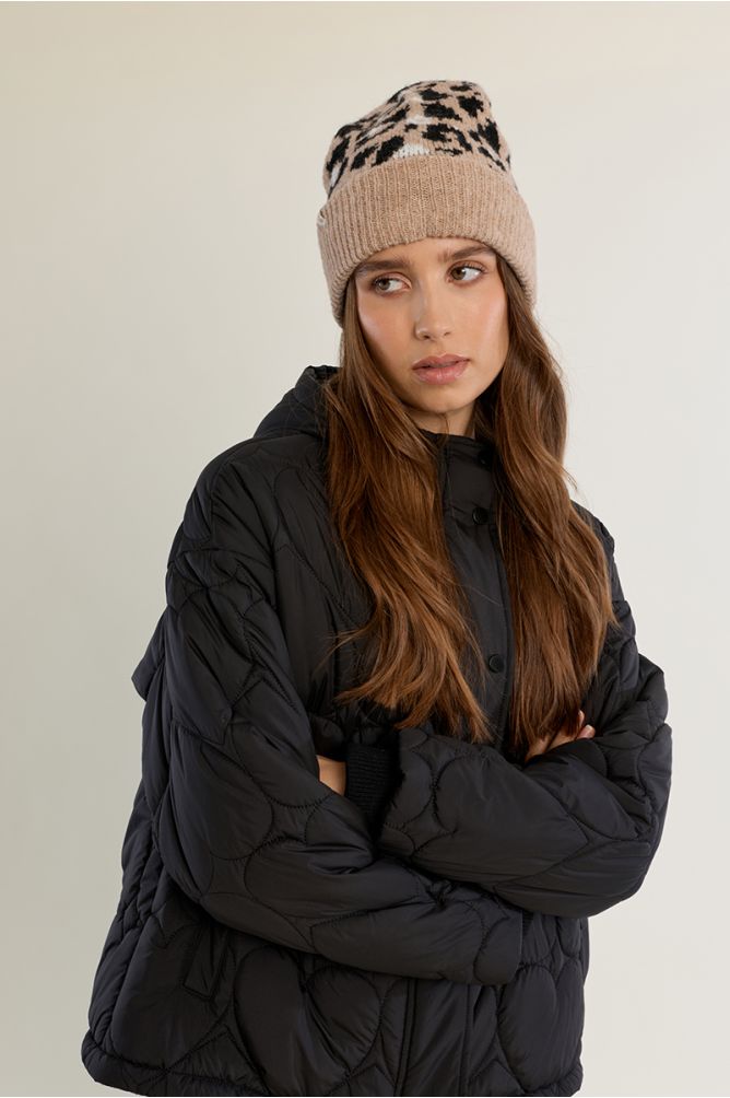 Berretto in maglia leopardato - Molly Bracken