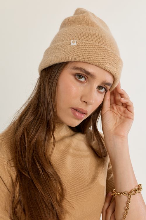 Gorro liso de punto