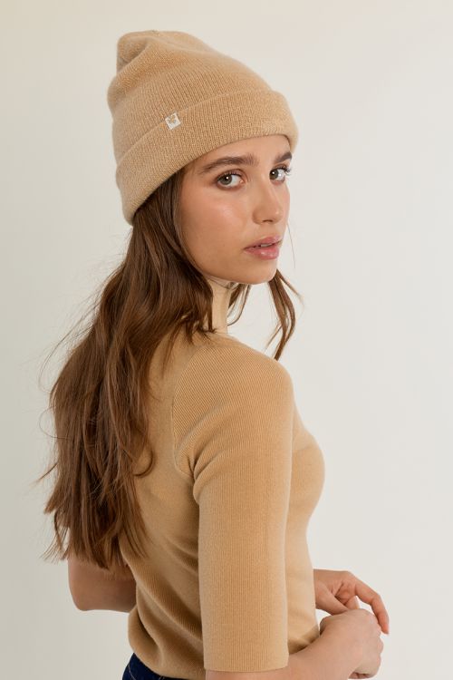 Gorro liso de punto