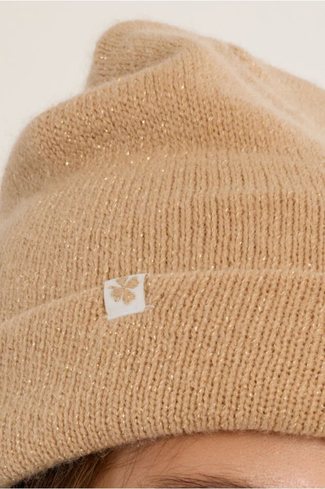 Iridescent beanie, knit