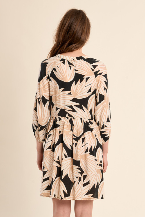 Short Babydoll Print Dress