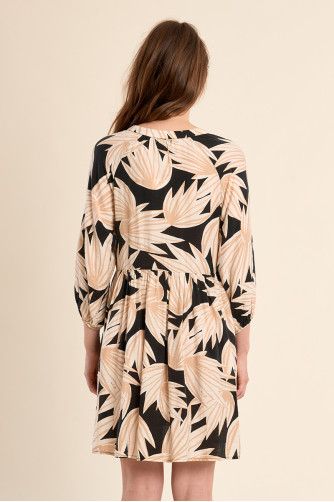 Short Babydoll Print Dress