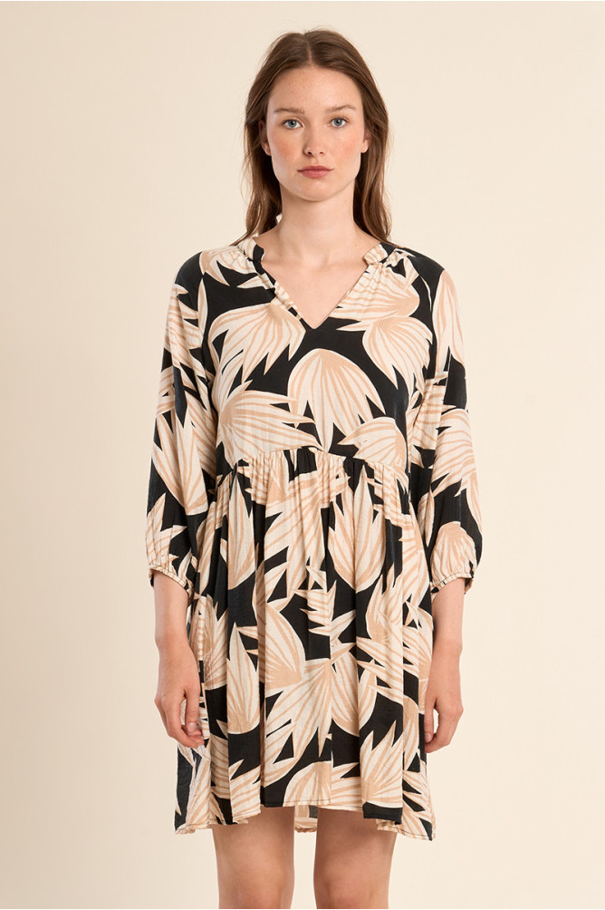 Short Babydoll Print Dress