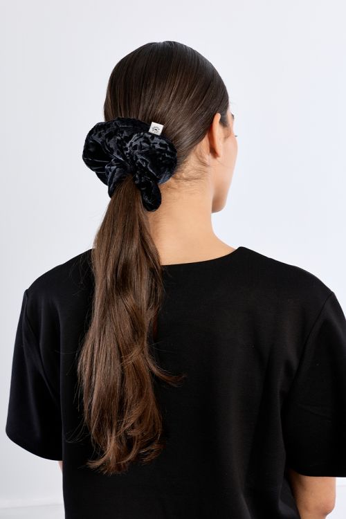 Scrunchie grigio scuro - Lili Sidonio