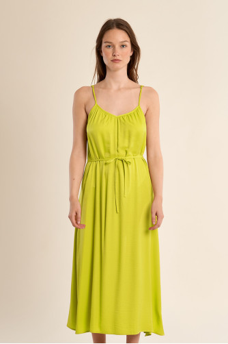 Long dress with thin straps