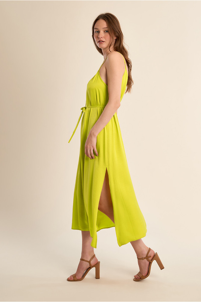 Long dress with thin straps