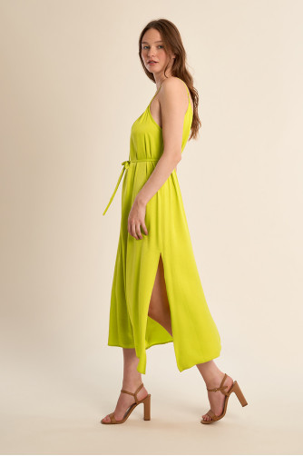 Long dress with thin straps