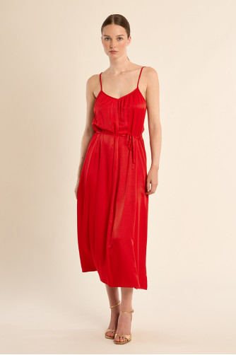 Long dress with thin straps