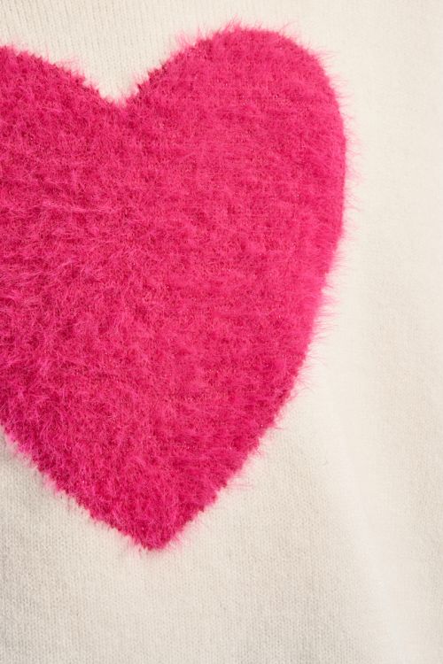 Maglione in maglia con motivo a cuore - Molly Bracken Girl