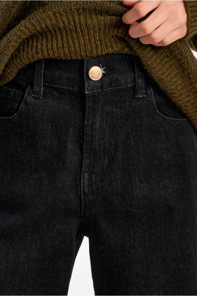 High-Waisted Jeans, Flared Fit