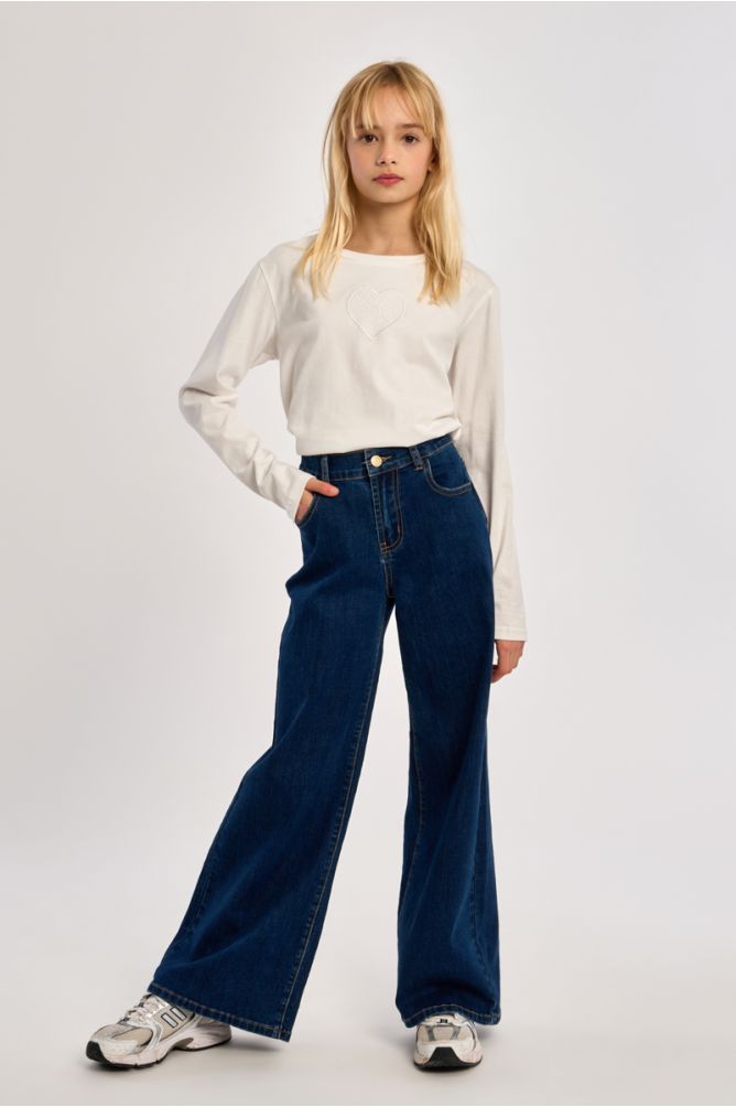 High-Waisted Jeans, Flared Fit
