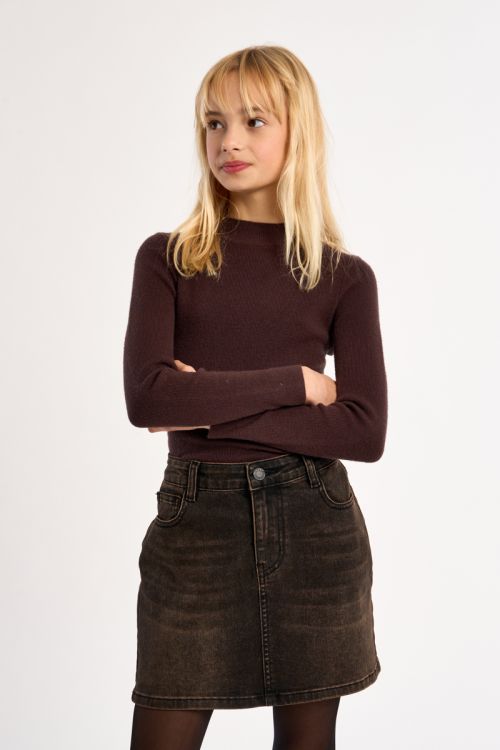 Knitted Sweater, Round Neck