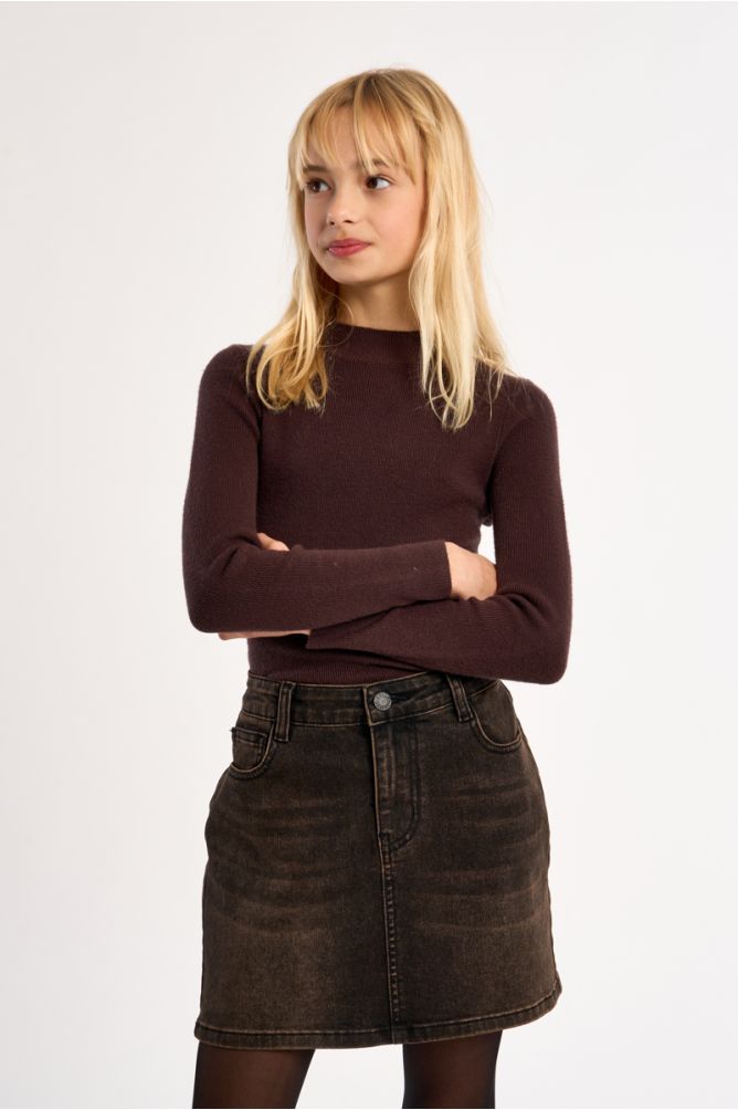 Pull en maille, col rond