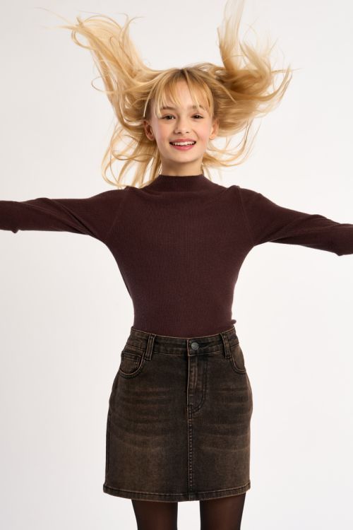 Knitted Sweater, Round Neck