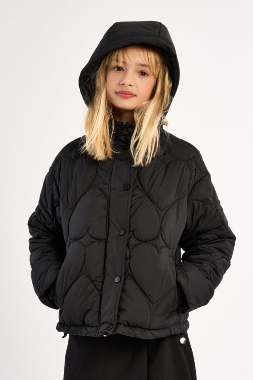 Veste matelassée, motif cœur