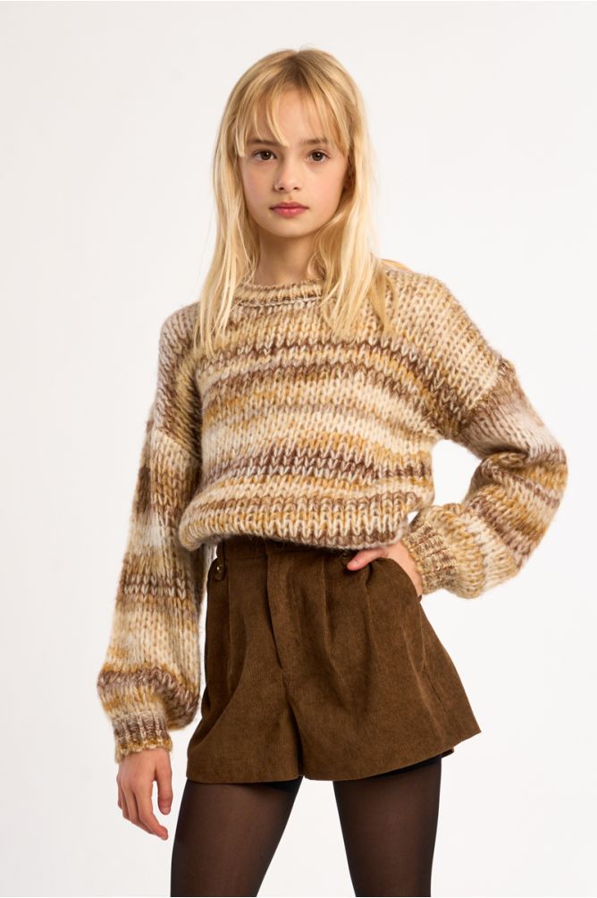 Short taille haute, coupe évasée