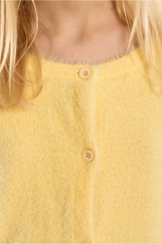 Cardigan duveteux
