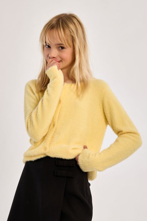 Cardigan duveteux