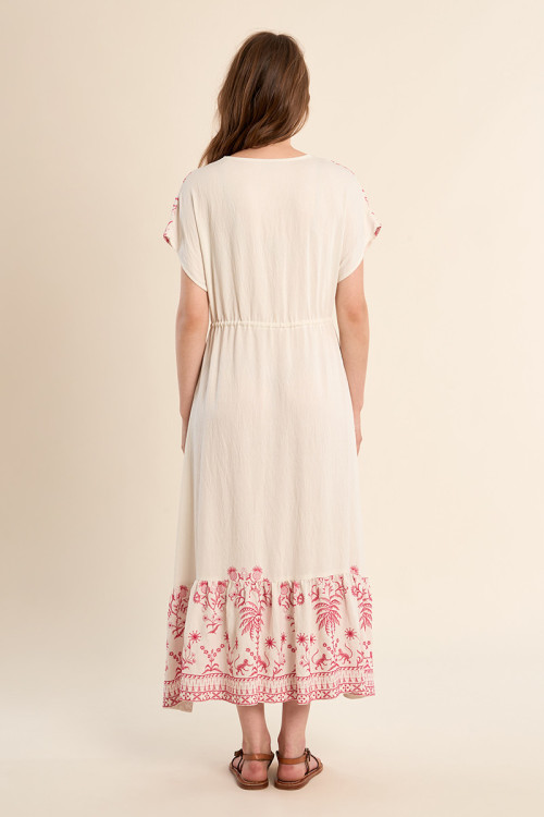 Long embroidered dress