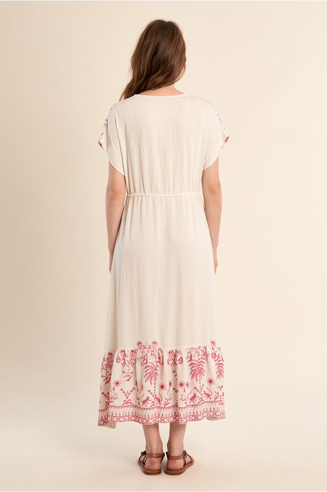 Long embroidered dress