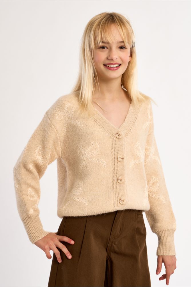 Cardigan con fiocchi abbottonati - Molly Bracken Girl