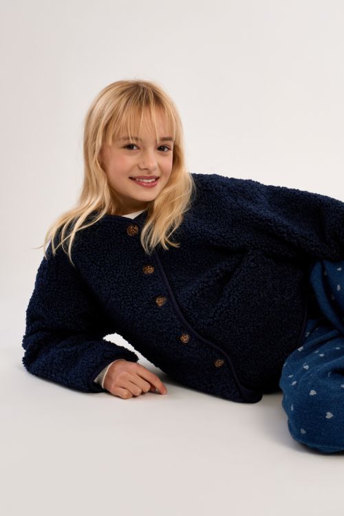Veste texturée à boutons