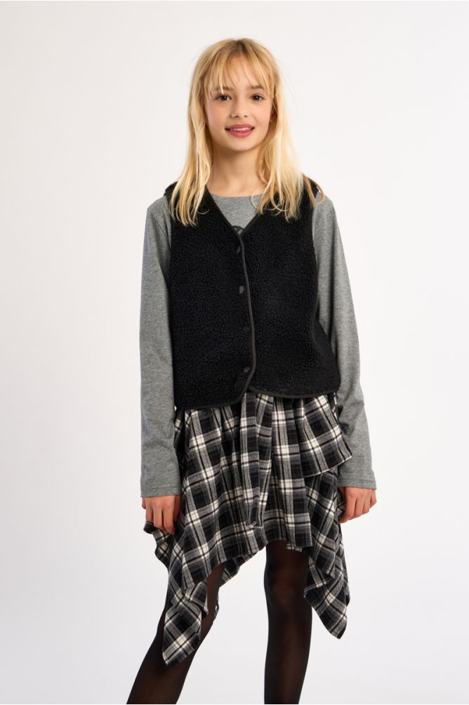 Giacca smanicata effetto montone - Molly Bracken Girl